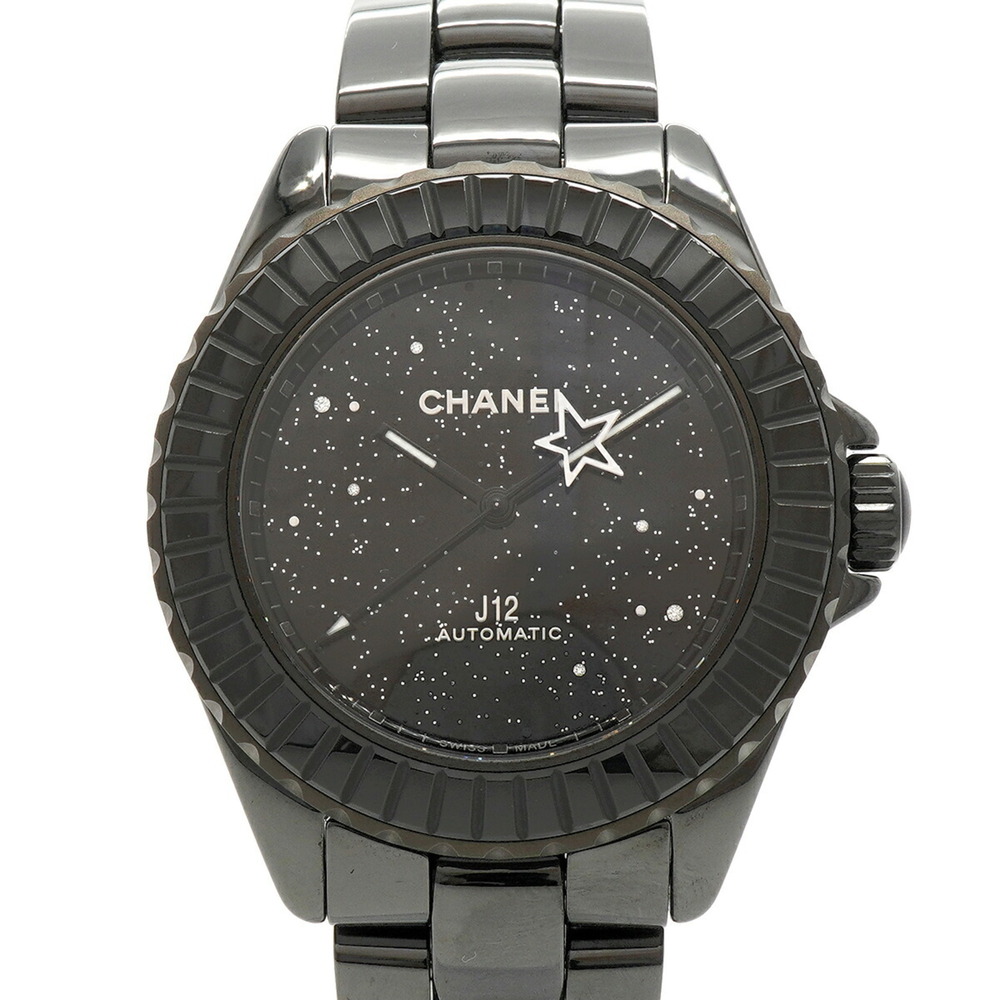 Chanel J12 Interstellar Caliber 12.1 H7989 Black Dial Men's Watch